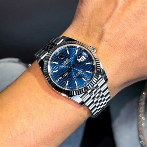 rolex datejust 41 blue fluted motif|rolex datejust 41 reference numbers.